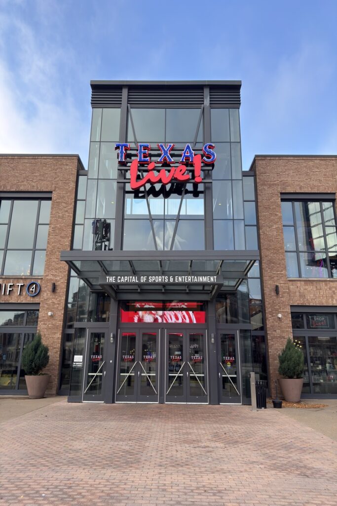 This is the entrance to Shift4Arena at Texas Live!