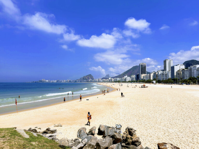 Copacabana Beach in Rio de Janeiro, Brazil